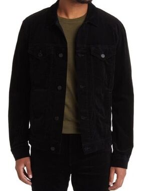 Monfrere Dean Velvet Noir Trucker Jacket size medium